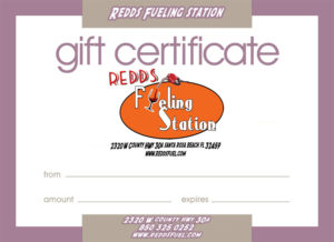 gift certificate