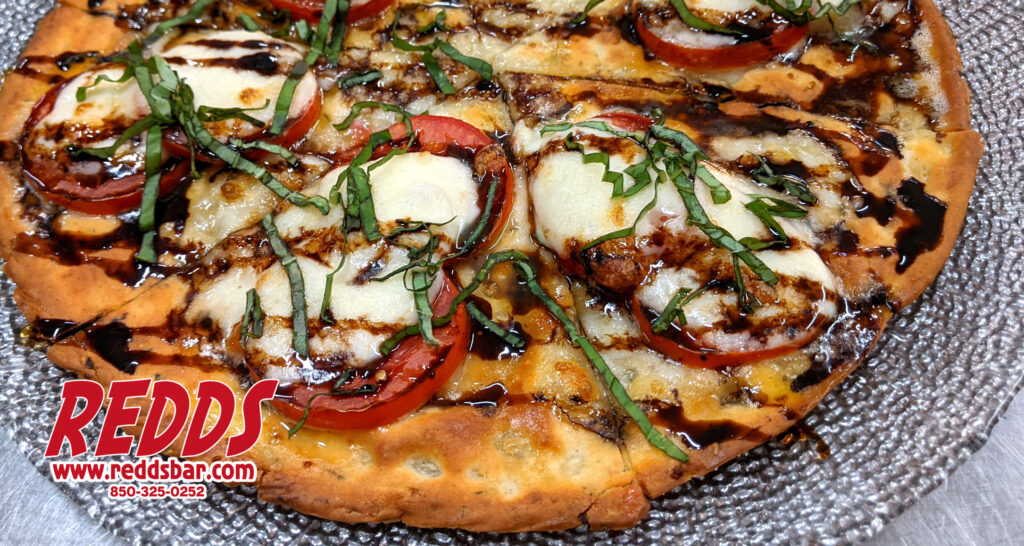 Redds Bar Caprese Cauliflower crust Pizza 30A Dinner Food