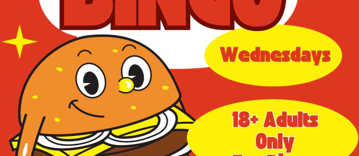 Charity Bingo for adults 18+ The money raised is for local charities. 6 games per evening and lots of silly prizes - but ALSO gift certificates to local businesses AND bar tabs per game !. 50/50 raffle. bring cash. 18 and over please and bring cash -- This is EVERY WEDNESDAY