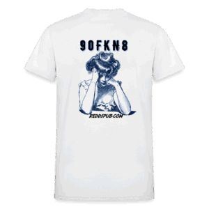 90fkn8 - Lips on Front Vintage Print on Back