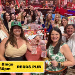 Buy One Get one Half Off Burger Bingo at Redds Pub